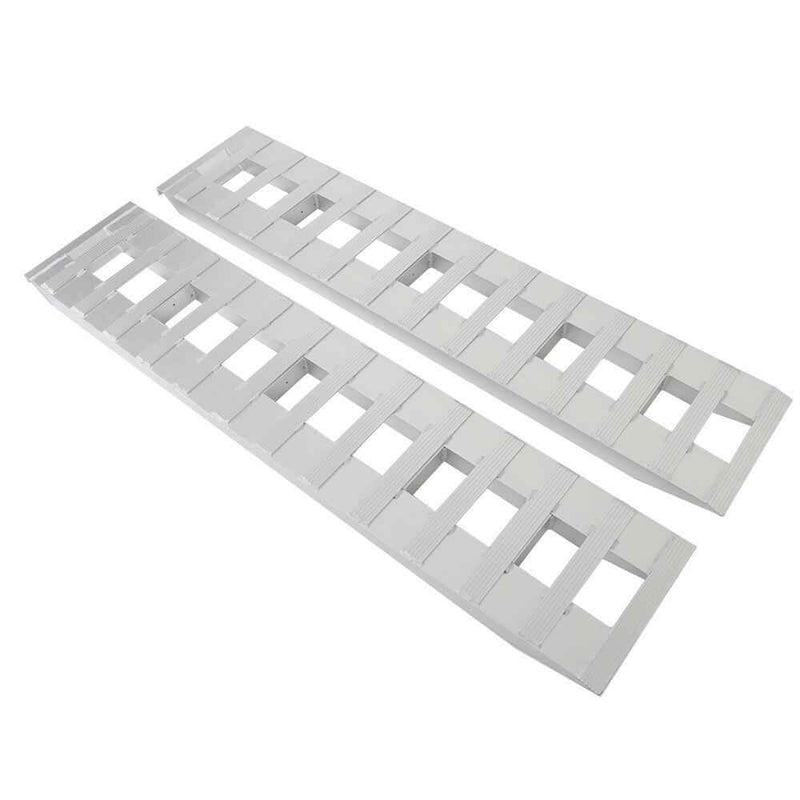 DURAFORCE 72"×14" Aluminum Ramps Car Trailer Truck Hook End 2 Pcs 6500Lbs 6FT