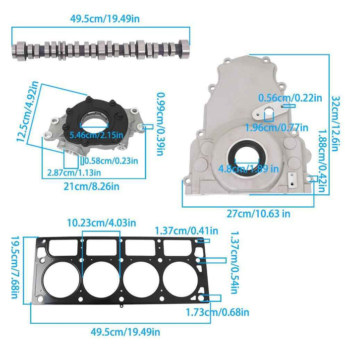 DURAFORCE For Chevrolet GM 5.3L V8 07-13 NO-AFM DOD Replacement Kit Lifters Kit CAM KIT