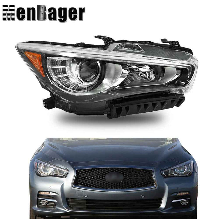 DURAFORCE For 2014-2016-2022 Infiniti Q50 Right Side FULL LED Projector Headlight NO AFS