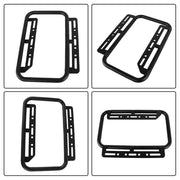 DURAFORCE 2×Silver 36L Hard Side Saddlebag Box Trunk Tour motorcycle panniers Side Case