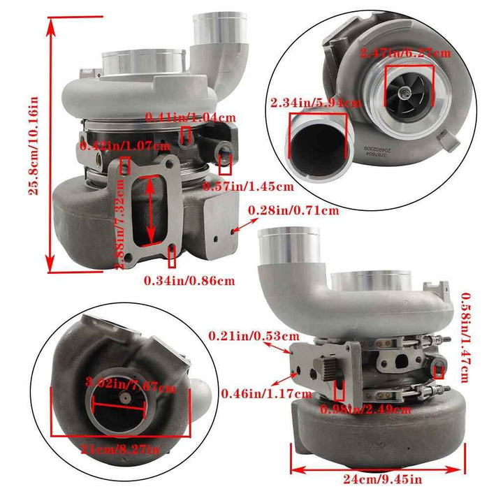 DURAFORCE Turbo Charger For 2013-18 Dodge Ram 2500 3500 Diesel 6.7L Cummins Truck HE300VG