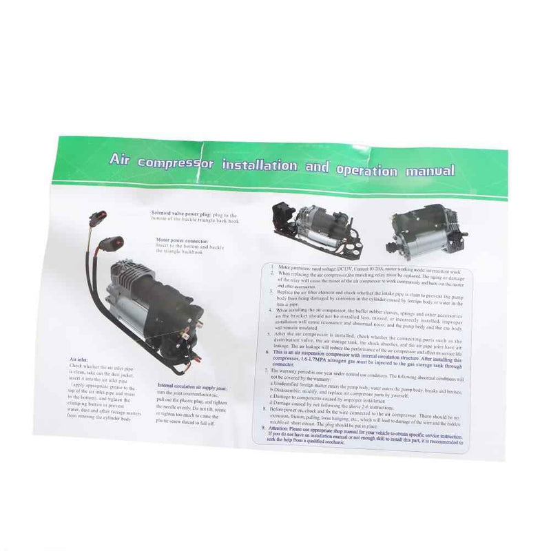DURAFORCE Air Suspension Compressor Pump For 2011-2020 Jeep Grand Cherokee Laredo Overland