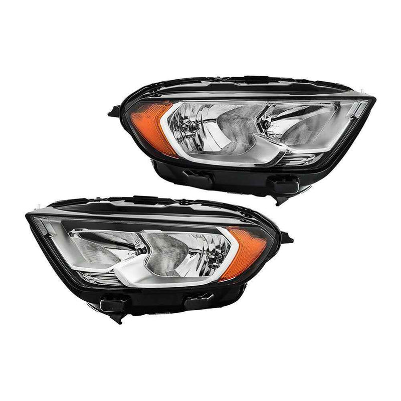DURAFORCE Left&Right Headlight Headlamp w/o Projector Halogen For 2018-2022 Ford EcoSport