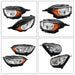 DURAFORCE Left&Right Headlight Headlamp w/o Projector Halogen For 2018-2022 Ford EcoSport
