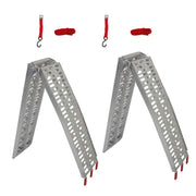 DURAFORCE ATV UTV 7.5' Aluminum Folding Loading Ramps For Truck Motorcycle Lawn Mower 2pcs