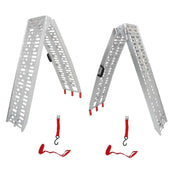 DURAFORCE ATV UTV 7.5' Aluminum Folding Loading Ramps For Truck Motorcycle Lawn Mower 2pcs