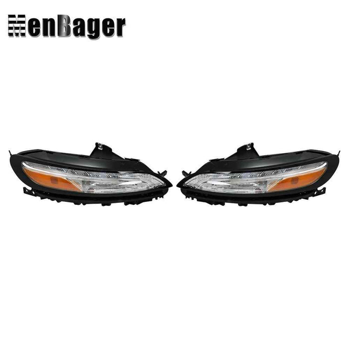 DURAFORCE For 2014-2018 Jeep Cherokee Pair Halogen Headlight Assembly w/LED DRL/Ballast