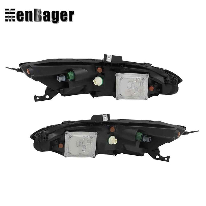 DURAFORCE For 2014-2018 Jeep Cherokee Pair Halogen Headlight Assembly w/LED DRL/Ballast