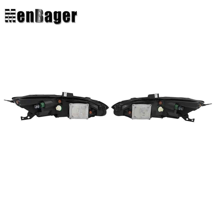 DURAFORCE For 2014-2018 Jeep Cherokee Pair Halogen Headlight Assembly w/LED DRL/Ballast