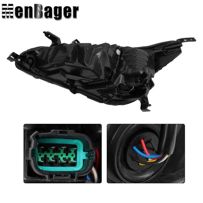 DURAFORCE For Nissan Altima 2022-2023 LED Headlight Headlamp Black Housing Right Side