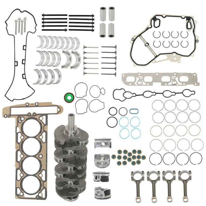 DURAFORCE Engine Rebuild Overhaul Kit+Bolts 2.4L For Chevy GMC Buick Pontiac Saturn Ecotec