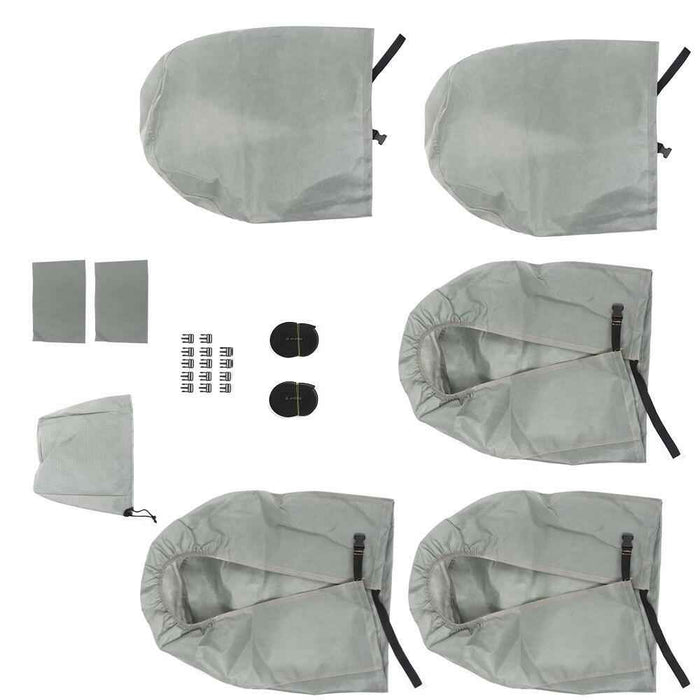 DURAFORCE Replacement RV Cover Waterproof UV Breathable For 30'-33' Travel Trailer Gray