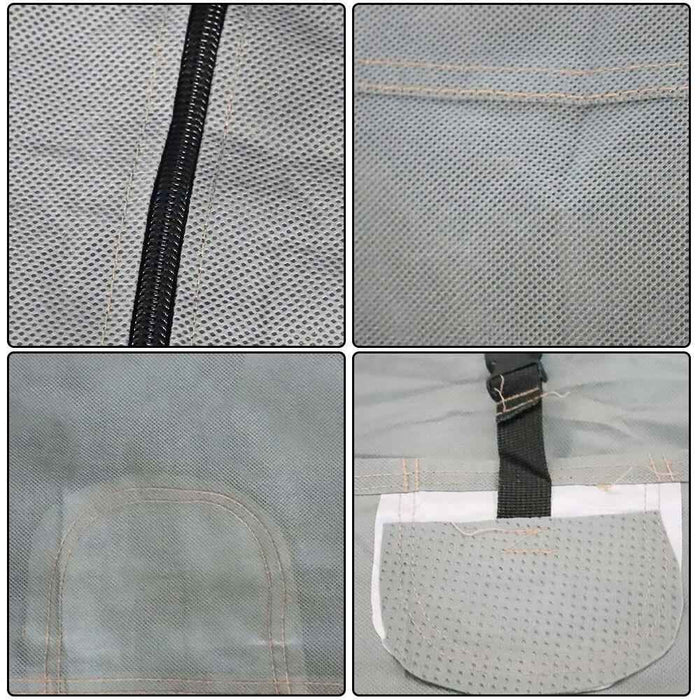 DURAFORCE Replacement RV Cover Waterproof UV Breathable For 30'-33' Travel Trailer Gray