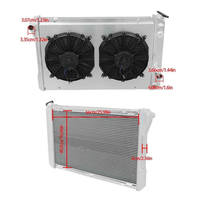 DURAFORCE For 1982-92 Chevy Camaro Pontiac Firebird 3 Row Radiator+Shroud Fan+Thermostat