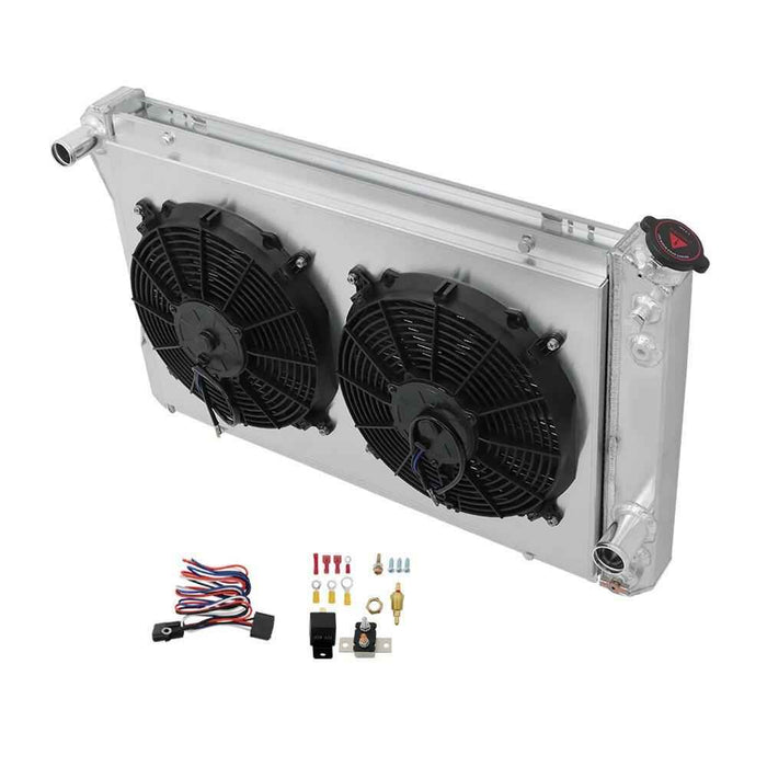DURAFORCE For 1982-92 Chevy Camaro Pontiac Firebird 3 Row Radiator+Shroud Fan+Thermostat
