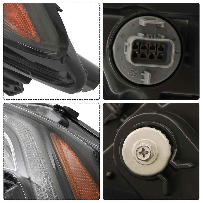 DURAFORCE LED Headlight Assembly For Honda 2019-2022 Pilot/2019-2021 Passport Right Side