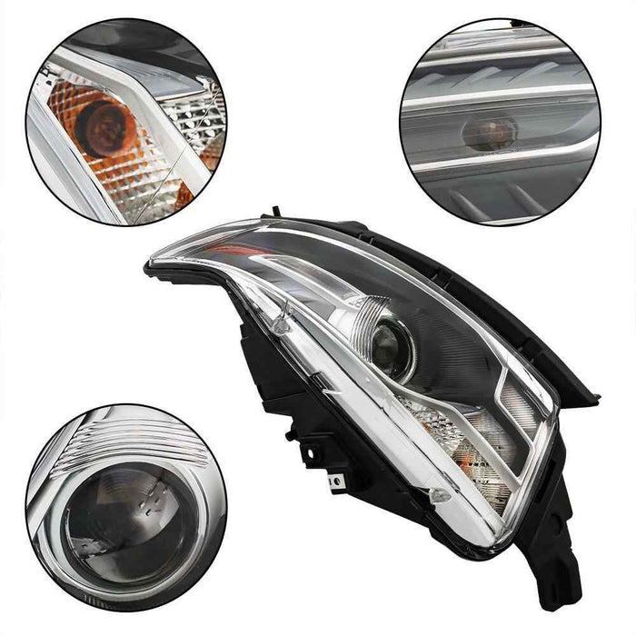 DURAFORCE Driver Side For 2013-2014 Ford Taurus Halogen Headlight w/Gray Trim Projector