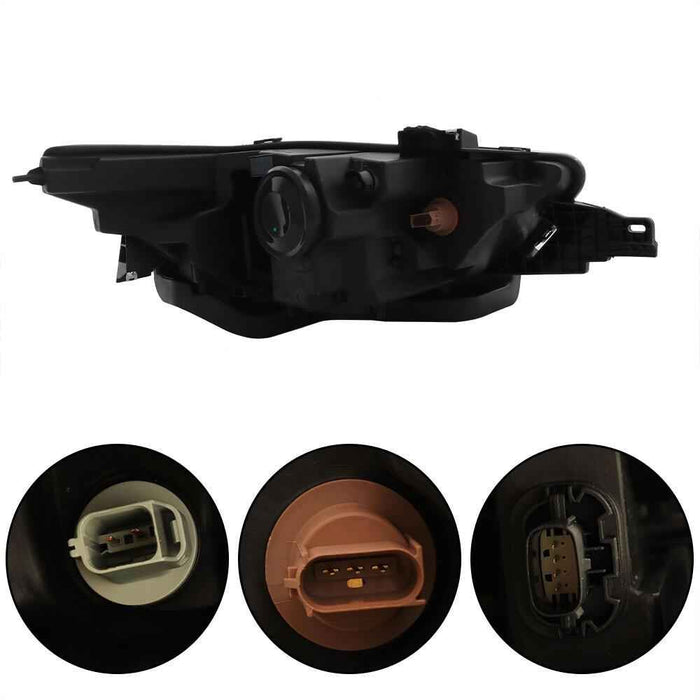 DURAFORCE Driver Side For 2013-2014 Ford Taurus Halogen Headlight w/Gray Trim Projector