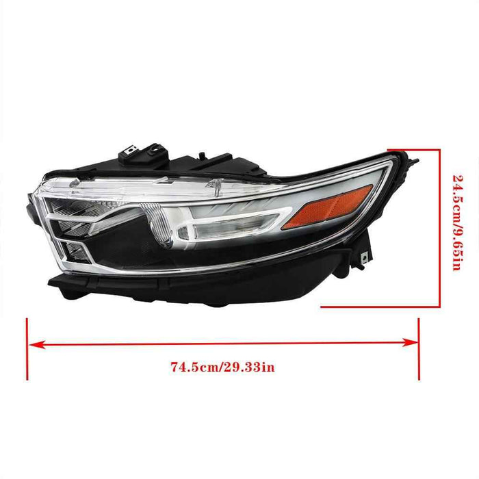 DURAFORCE Driver Side For 2013-2014 Ford Taurus Halogen Headlight w/Gray Trim Projector