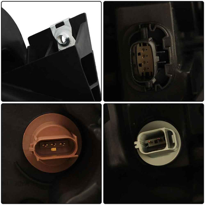 DURAFORCE Driver Side For 2013-2014 Ford Taurus Halogen Headlight w/Gray Trim Projector