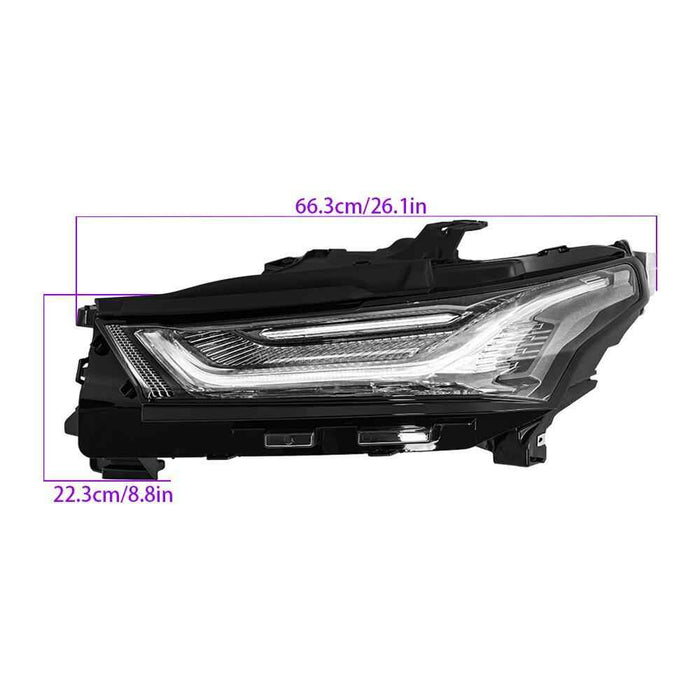 DURAFORCE For 2022-2023 Chevrolet Teaverse Left Side Black Daytime Running Light Assy LED