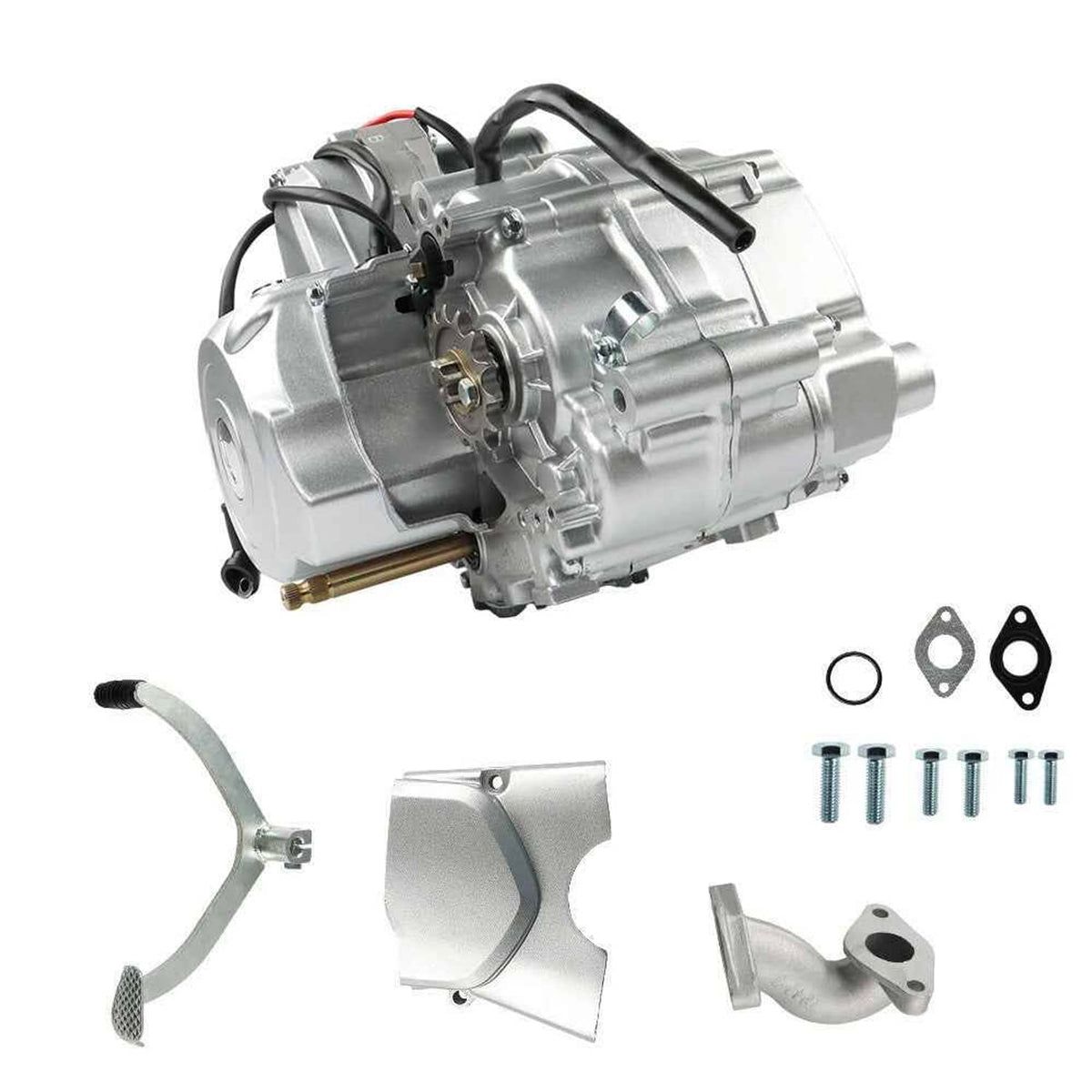 Quad Rota Engine 4 Stroke 125cc ATV Engine Motor 3-Speed Semi Auto w/Reverse For ATV ...