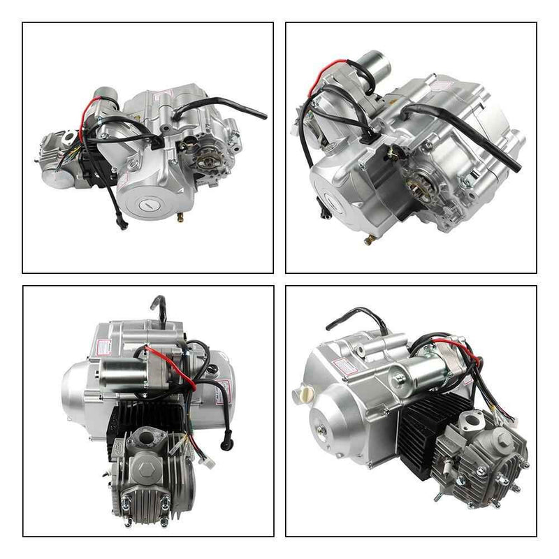 DURAFORCE 4 Stroke 125cc ATV Engine Motor 3-Speed Semi Auto w/Reverse For ATV Quad Go Kart