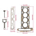 DURAFORCE Engine Rebuild Overhaul Gasket & Connecting Rod For Buick Chevrolet GMC 2.4L Set