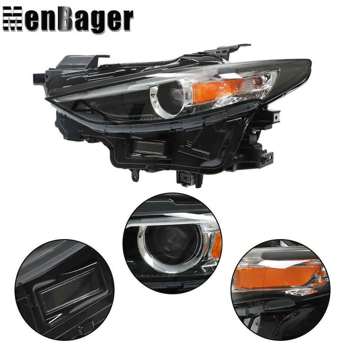 DURAFORCE Headlight Aseembly For Mazda 3 2019 2020 2021 Left Driver Side HeadLamp NO AFS