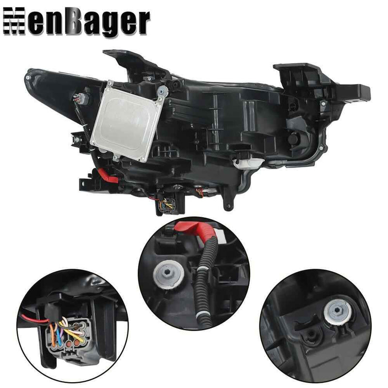 DURAFORCE Headlight Aseembly For Mazda 3 2019 2020 2021 Left Driver Side HeadLamp NO AFS