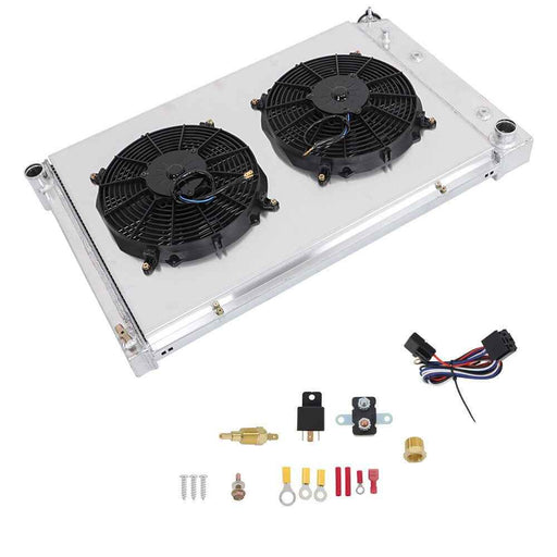 DURAFORCE 4 Row Radiator+Shroud Fan For 73-87 Chevy CK C10 C20 C30 K10 GMC C1500 CC716
