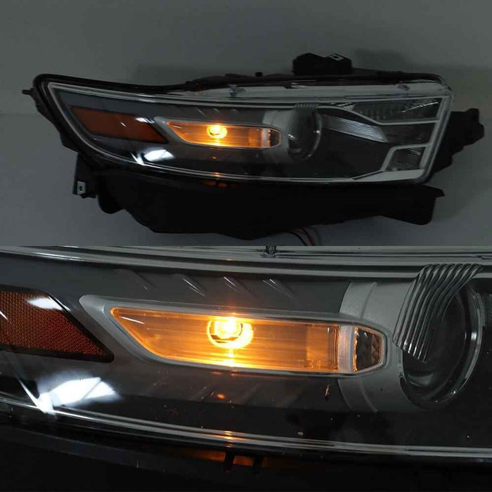 DURAFORCE Right HIR2 Headlight DG1Z13008A Grey For Ford Taurus SE Limited SEL 2013-2014