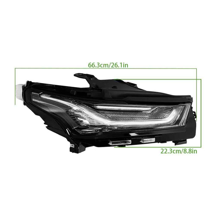 DURAFORCE LED Daytime Running Lights W/Black Right Side For 2022-2023 Chevrolet Teaverse