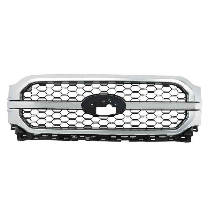 DURAFORCE Fit For 2021 2022 2023 Ford F-150 Front Upper Bumper Grille ABS Plastic Grill