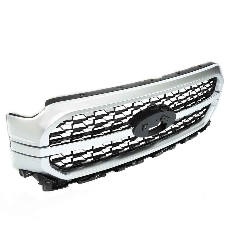 DURAFORCE Fit For 2021 2022 2023 Ford F-150 Front Upper Bumper Grille ABS Plastic Grill