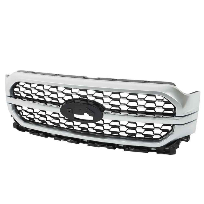 DURAFORCE Fit For 2021 2022 2023 Ford F-150 Front Upper Bumper Grille ABS Plastic Grill