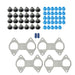 DURAFORCE Head Gasket Set Intake Exhaust Valves For Ford F-150 5.4L V8 Triton 3-VALVE SOHC