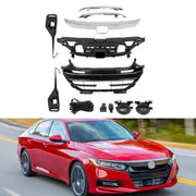 DURAFORCE For 2021-2023 Honda Accord Front Grille&Trim&Head Lamp Trim&LED Fog Light Set