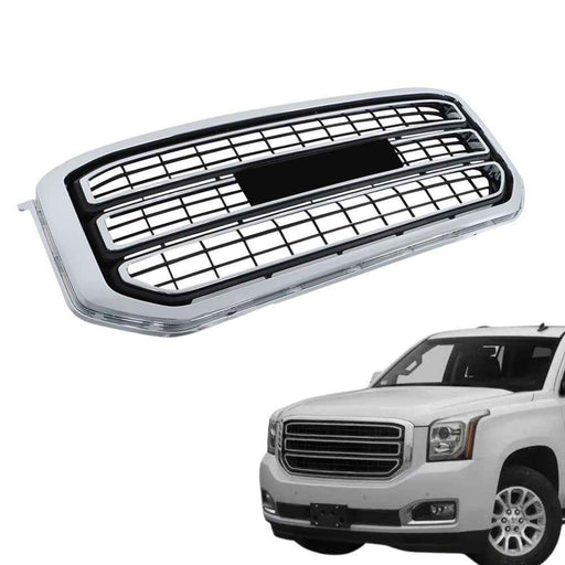 DURAFORCE For 2015 16-2020 GMC Yukon Front Upper Bumper Grille Base Chrome Grill 22936421