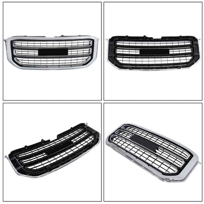 DURAFORCE For 2015 16-2020 GMC Yukon Front Upper Bumper Grille Base Chrome Grill 22936421