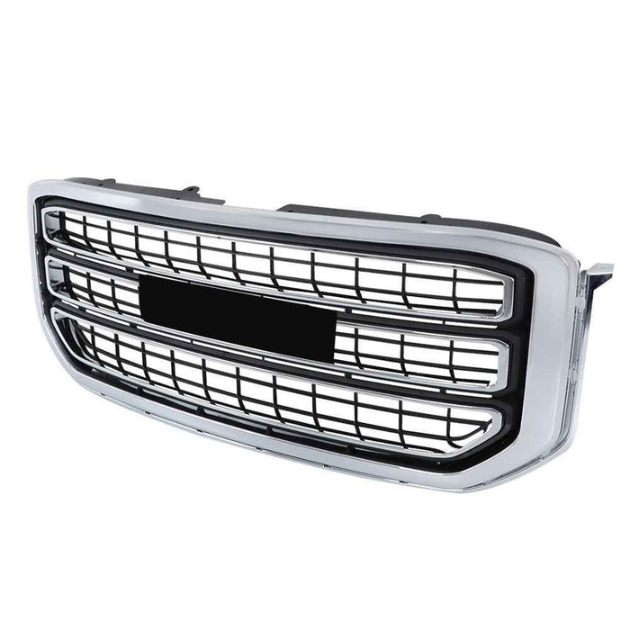 DURAFORCE For 2015 16-2020 GMC Yukon Front Upper Bumper Grille Base Chrome Grill 22936421