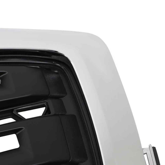 DURAFORCE Black Mesh Chrome Frame Grill For GMC Acadia SLE/SL 17 18 19 Front Upper Grille