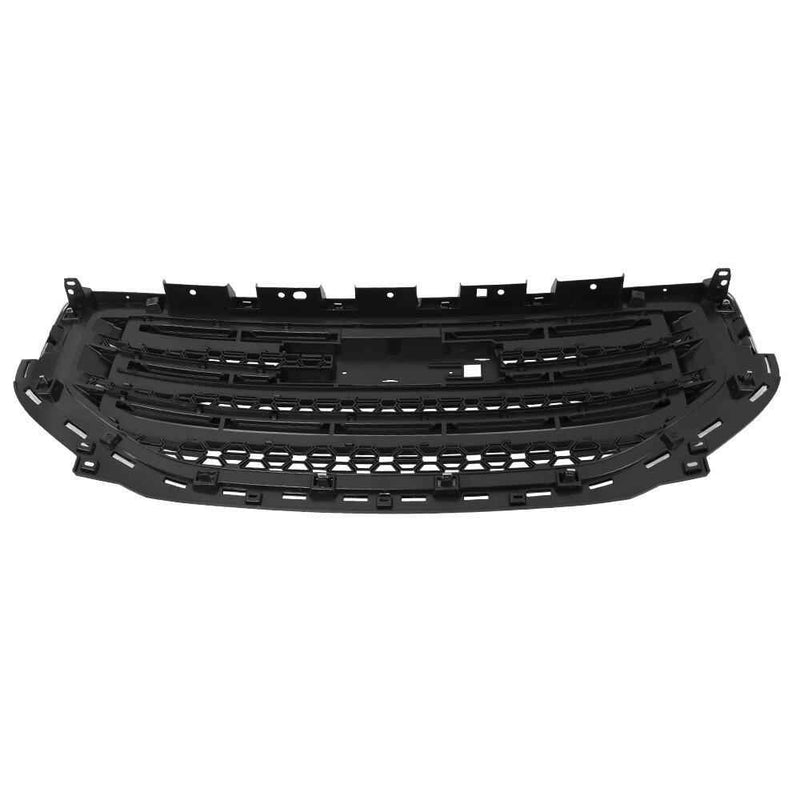 DURAFORCE Black Mesh Chrome Frame Grill For GMC Acadia SLE/SL 17 18 19 Front Upper Grille