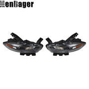 DURAFORCE Headlights Right&Left Side For 2013 2014 2015 2016 Dodge Dart Halogen W/O Bulbs