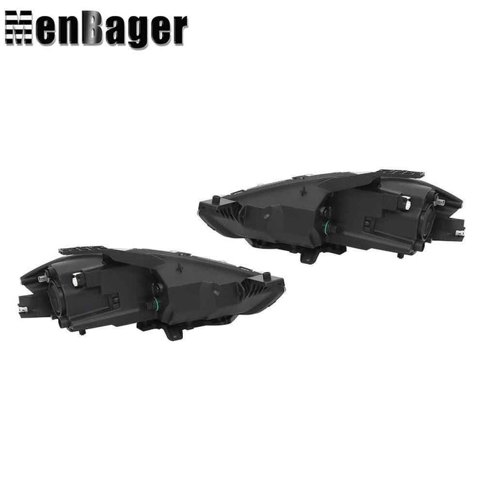 DURAFORCE Headlights Right&Left Side For 2013 2014 2015 2016 Dodge Dart Halogen W/O Bulbs