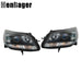DURAFORCE Headlights Halogen W/O Bulb Black For Chevy Malibu 2013 14 2015 Headlamps