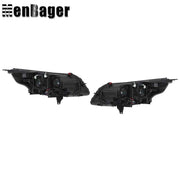 DURAFORCE Headlights Halogen W/O Bulb Black For Chevy Malibu 2013 14 2015 Headlamps