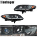 DURAFORCE Headlights Halogen W/O Bulb Black For Chevy Malibu 2013 14 2015 Headlamps