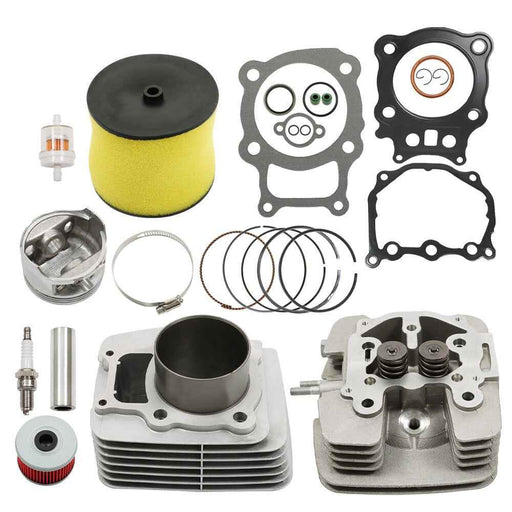 DURAFORCE NEW 350cc Cylinder Head Piston Kit For Honda Rancher TRX 350 2000-2006
