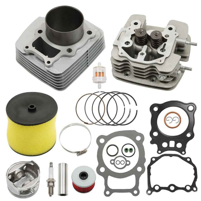 DURAFORCE NEW 350cc Cylinder Head Piston Kit For Honda Rancher TRX 350 2000-2006
